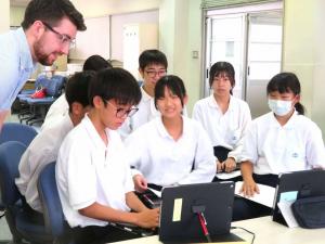交流授業の様子