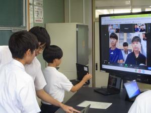 交流授業の様子