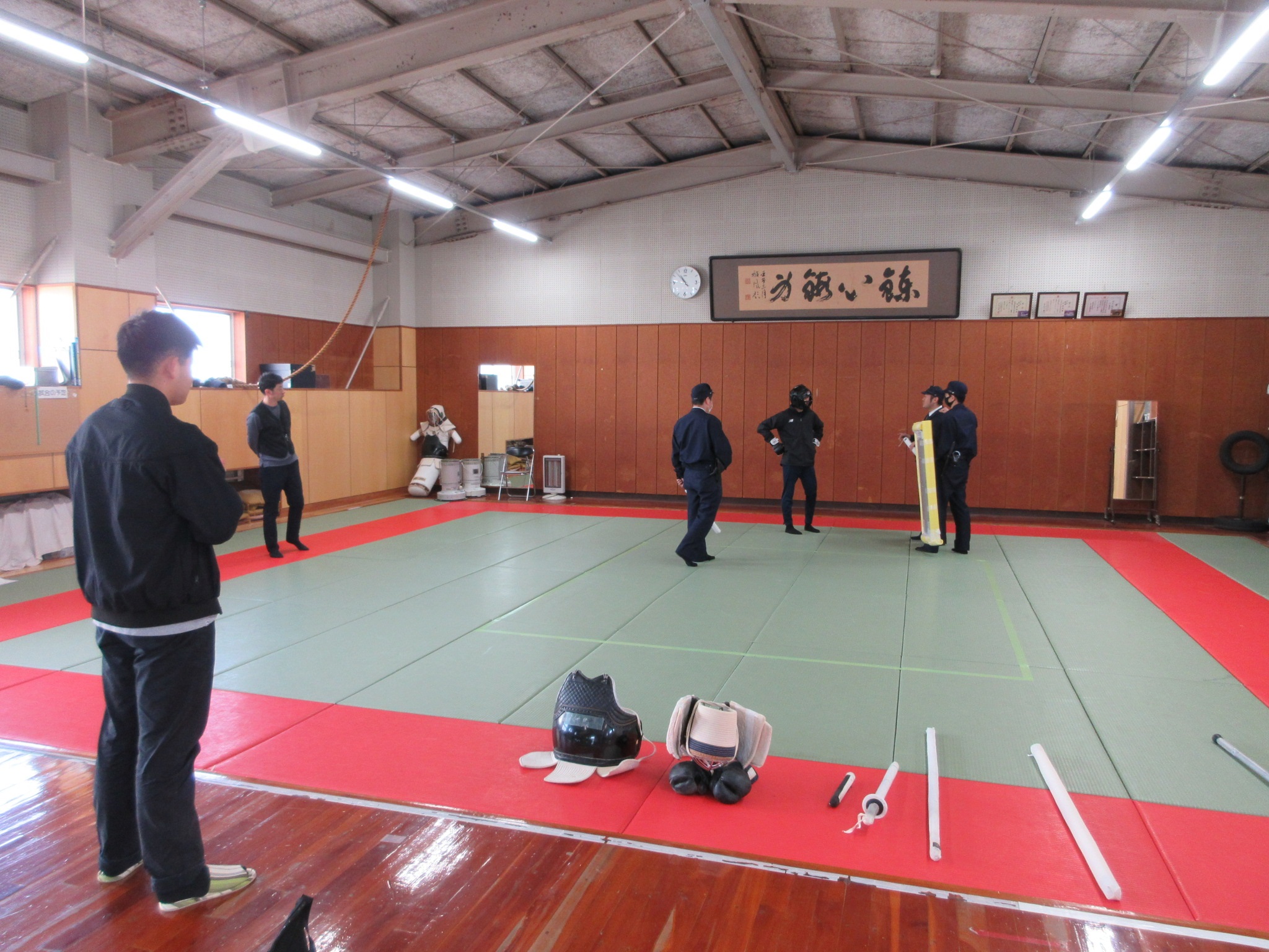 総合対処訓練の実演