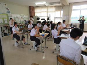交流授業の様子