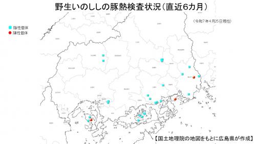 直近６月検査マップ
