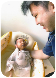 育休写真１　沐浴