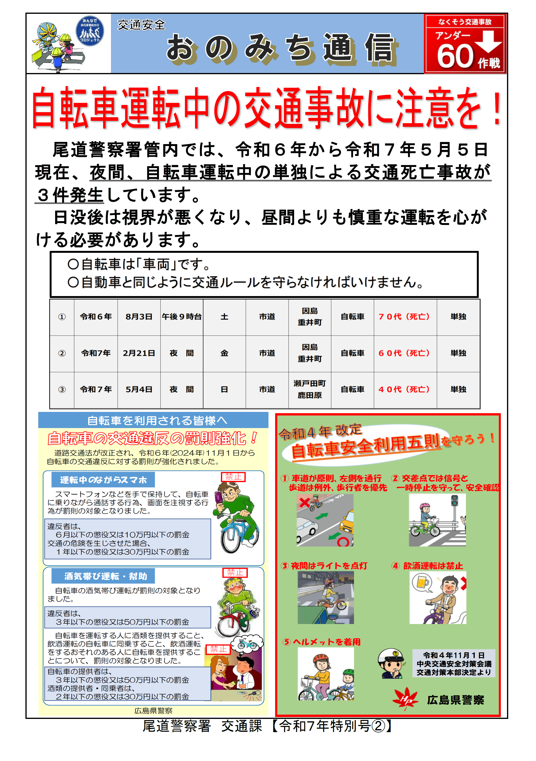 おのみち通信特別号