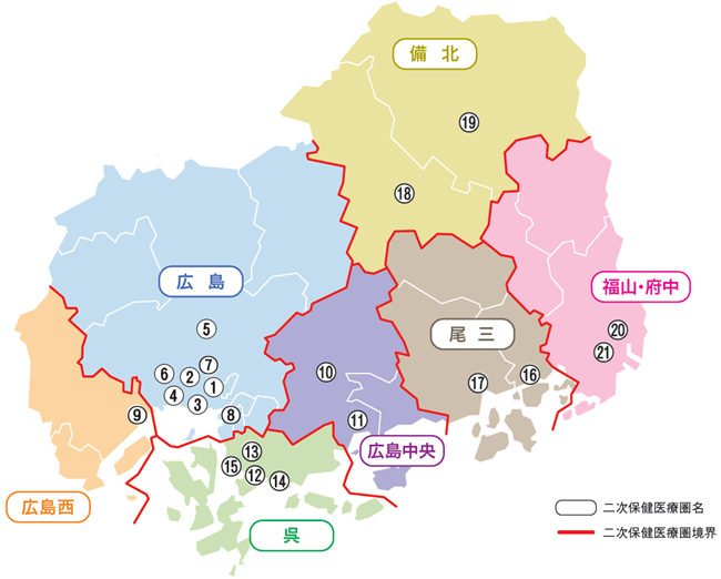 中核病院地図