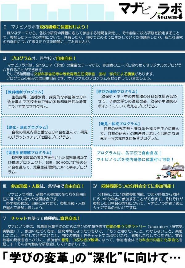 マナビノラボSeason４フライヤー④