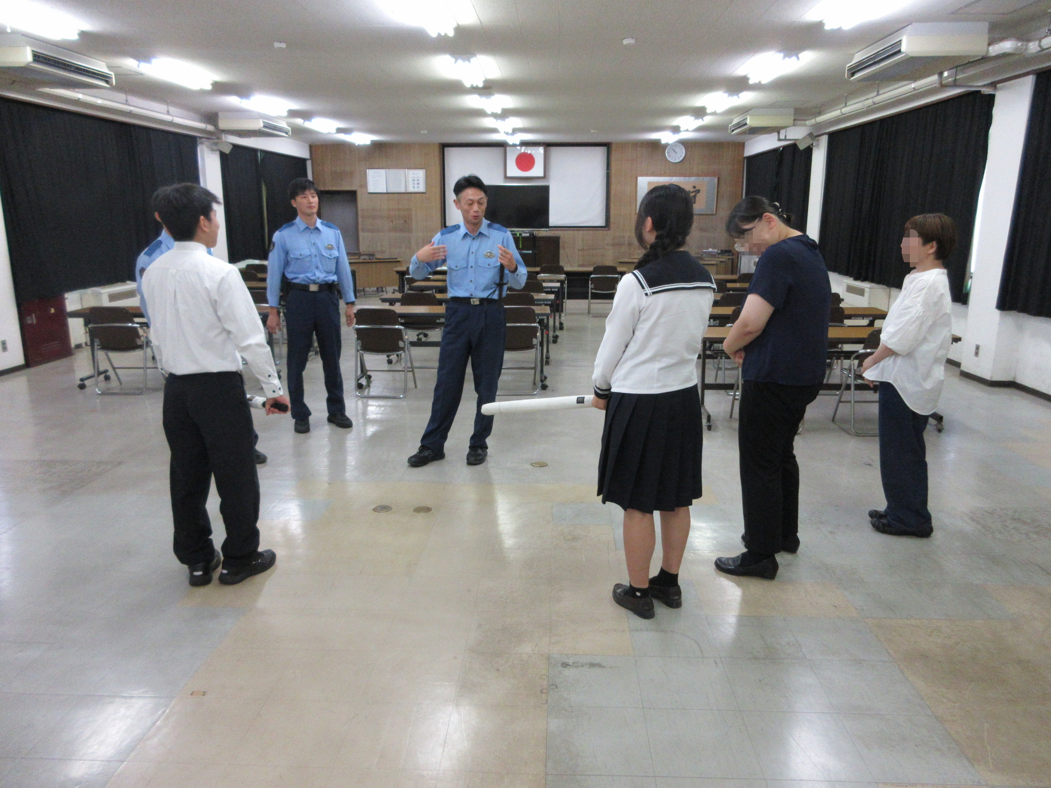 総合対処訓練の実演