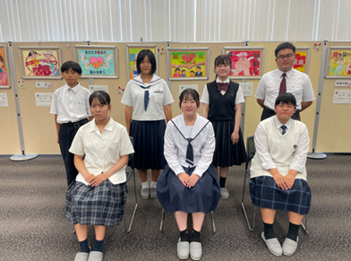 第２６回広島県献血推進ポスター募集入賞者集合写真