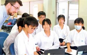 国際交流の相手校との初めての自己紹介