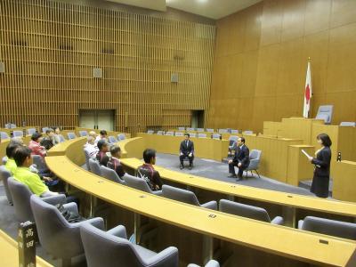 ペタンク選手表敬