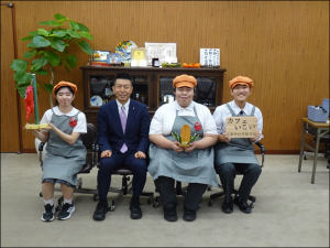 三原特別支援学校教育長訪問の様子