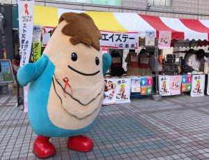 牡蠣のマスコットの写真