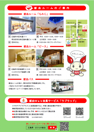 広島県「はたちの献血」キャンペーンチラシ裏