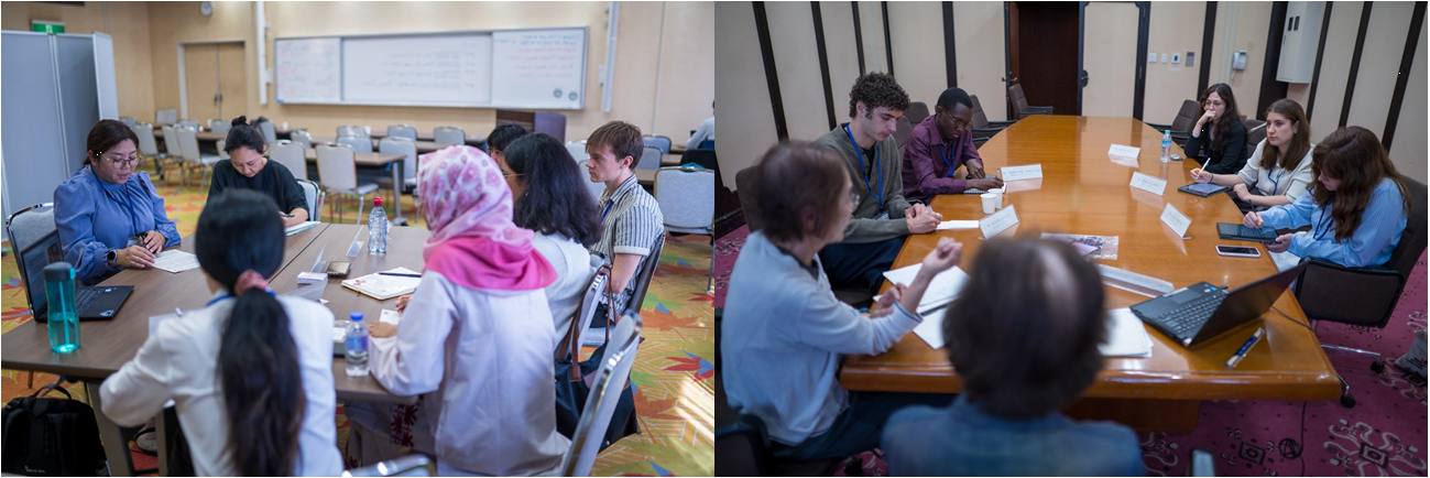 被爆者との交流の様子