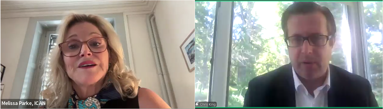 写真左:メリッサ･パーク氏、写真左:クリストファー･キング氏