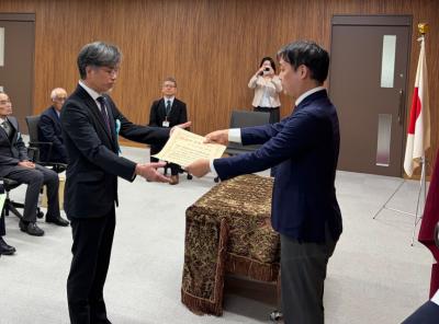 表彰式（広島県環境整備事業協同組合）