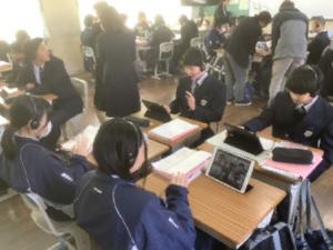 交流授業の様子