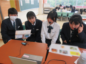 交流授業の様子