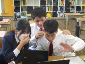 交流授業の様子