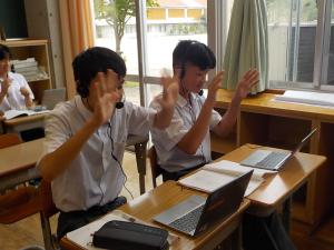 交流授業の様子