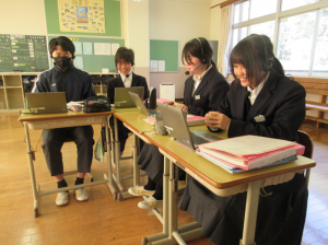 交流授業の様子