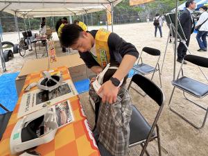 自然災害体験Vrブースの様子③