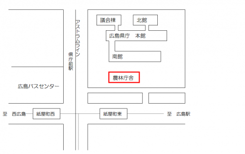 西部総務事務所位置図