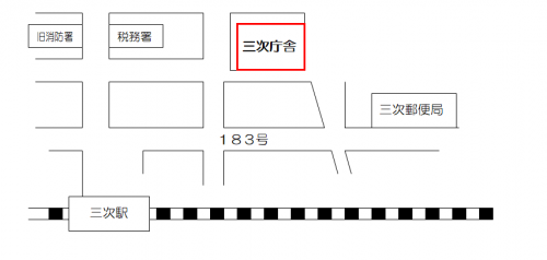 北部総務事務所位置図