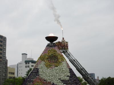 花の塔点火