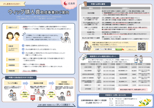ウィッグ購入費助成事業のご案内