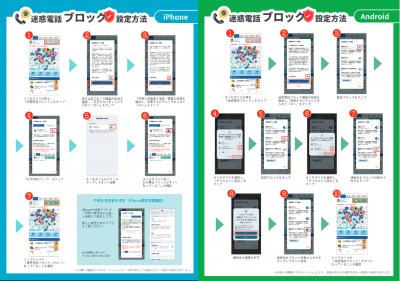 迷惑電話ブロック設定方法