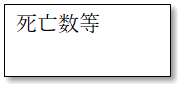 死亡数等