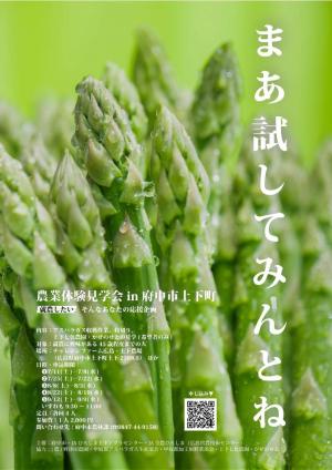 農業体験見学会チラシ