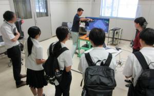 3Dスキャナ 見学の様子