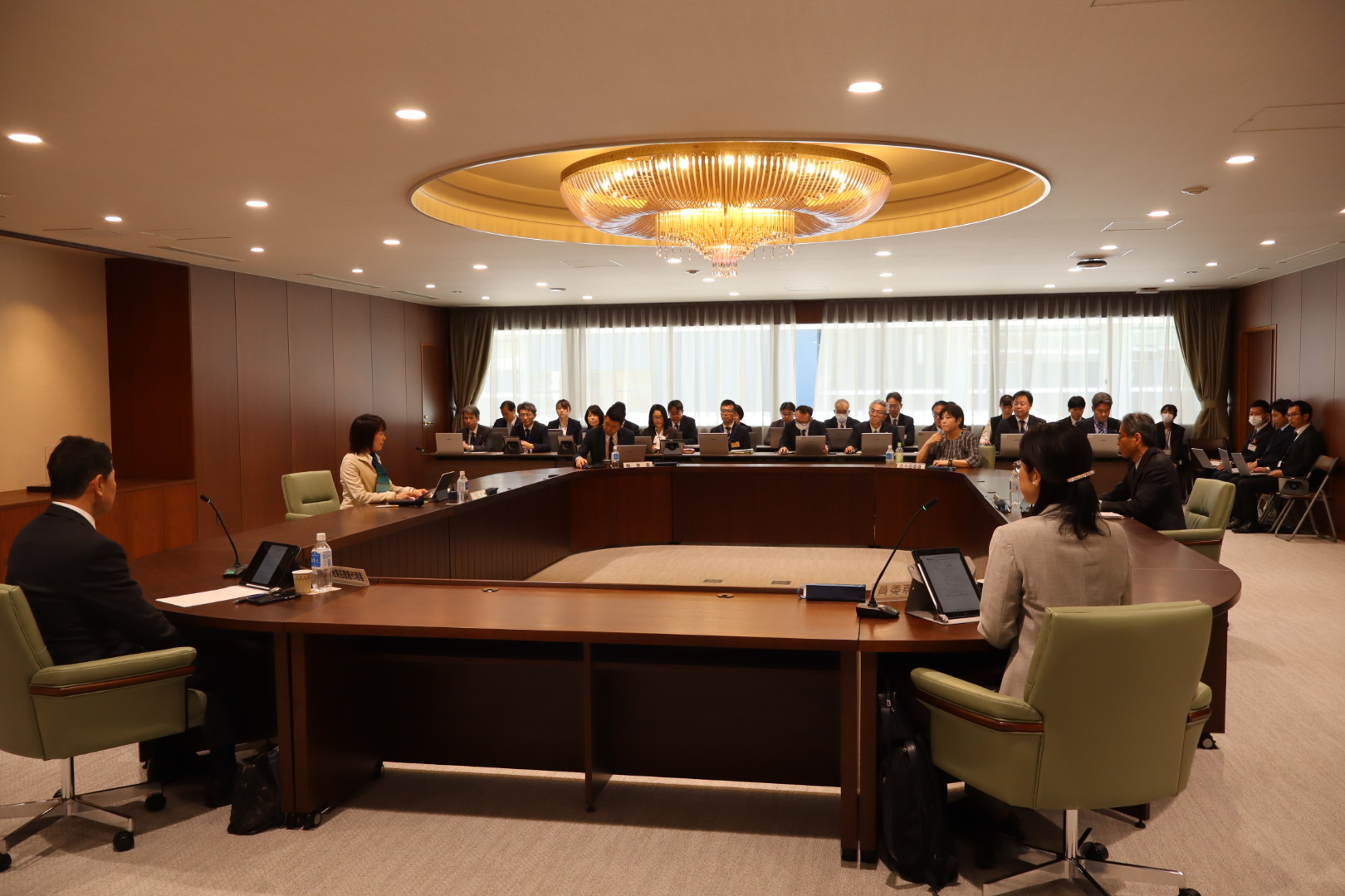 総合教育会議の様子