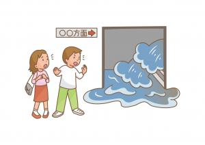 地下の浸水