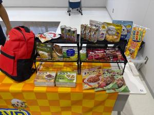 備蓄品のサンプル