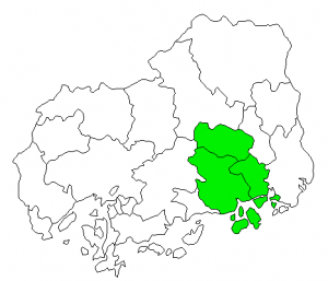 三原市，尾道市，世羅郡