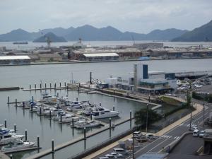 ボートパーク広島の遠景の写真