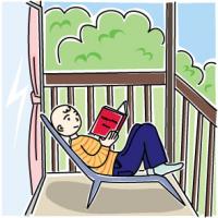 一人で読書