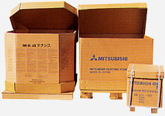 重量物包装輸出梱包用強化段ボールの写真
