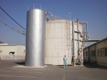 バイオマス（メタン）発酵槽の写真