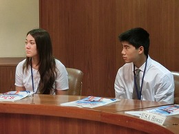 国際交流ユースの皆さんの表敬訪問写真3