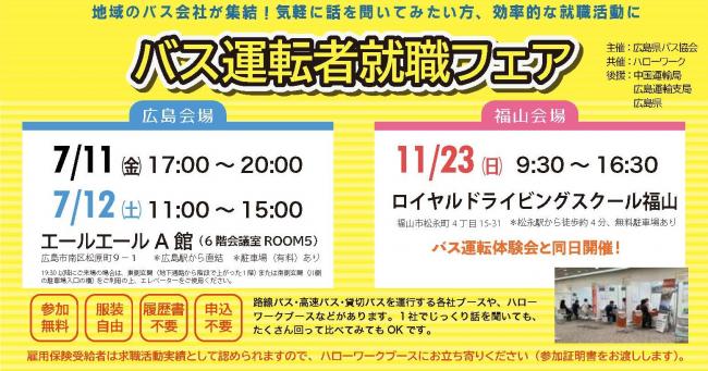 就職フェア開催会場の案内