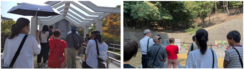 邑久光明園の見学の様子
