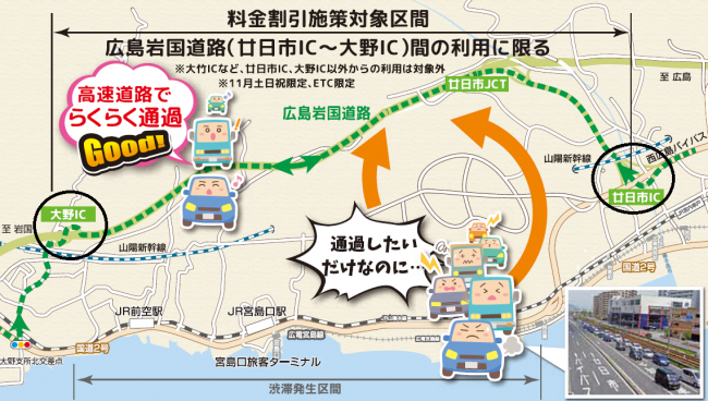広島岩国道路の料金割引