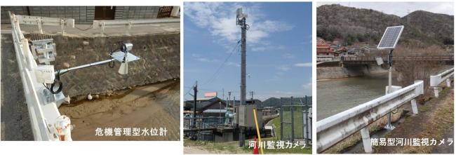 危機管理型水位計・河川監視カメラ設置例